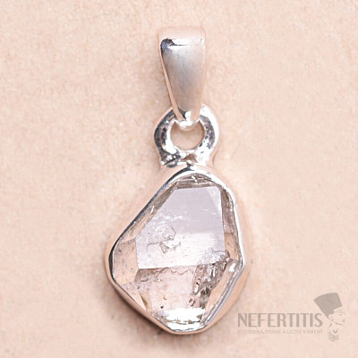 Herkimer diamant přívěsek stříbro Ag 925 LOT94