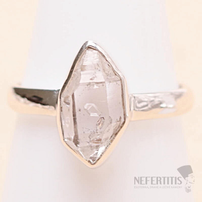 Herkimer diamond ring silver Ag 925 LOT94