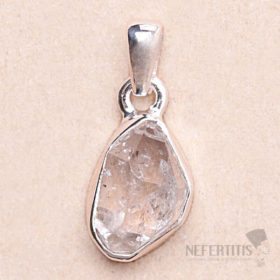 Herkimer diamant přívěsek stříbro Ag 925 LOT95