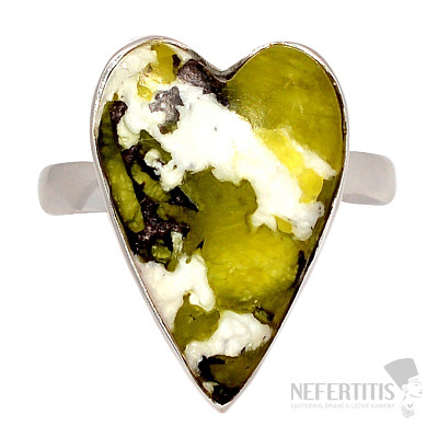 Lizardite ring silver Ag 925 R95