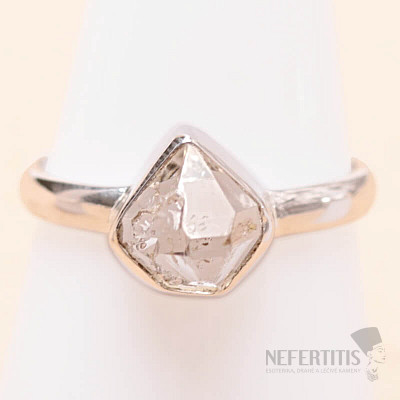 Herkimer diamond ring silver Ag 925 LOT96