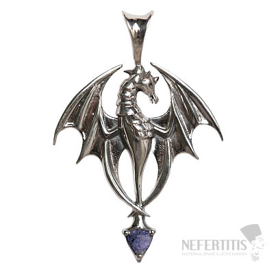 Designový přívěsek safír indický stříbro Ag 925 P97