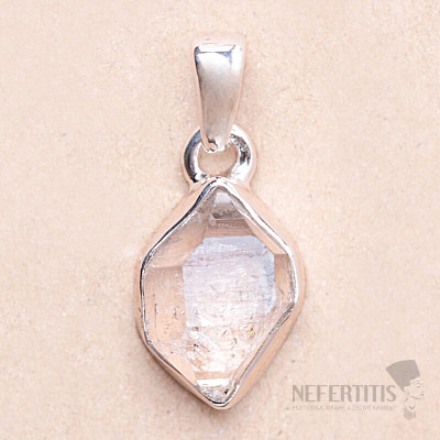 Herkimer diamant přívěsek stříbro Ag 925 LOT98
