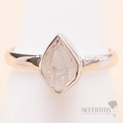 Herkimer diamant prsten stříbro Ag 925 LOT99