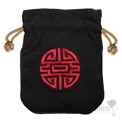 Sackcloth bag black 12.5x14 cm