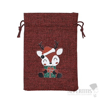 Weihnachtshirsch aus Jutebeutel