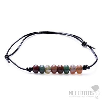 Fashion lace bracelet with Indian agate beads