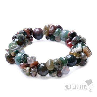 Agate Indian luxury bracelet cut with beads