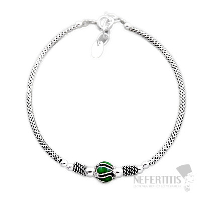 Emaille Armband Silber Ag 925 20327