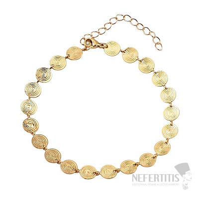 Stainless steel anklet Spirals