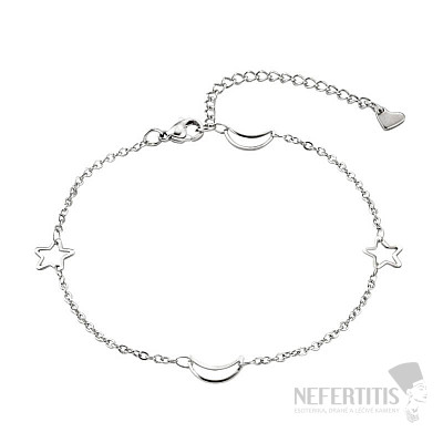 Stainless steel anklet Night sky