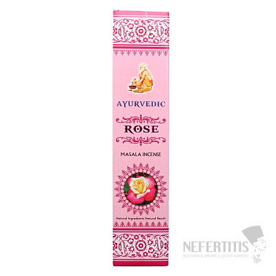 Ayurveda Rose incense sticks - roses