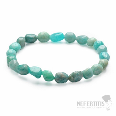Amazonite bracelet from oval nuggets A quality