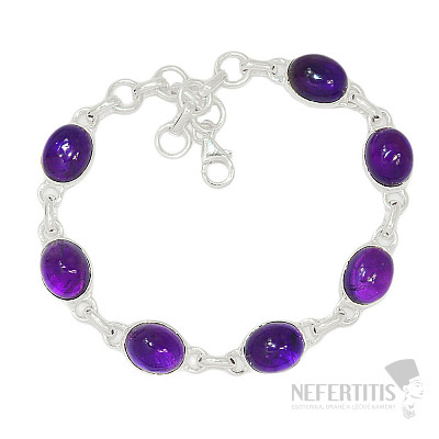 Amethyst bracelet silver Ag 925 B308