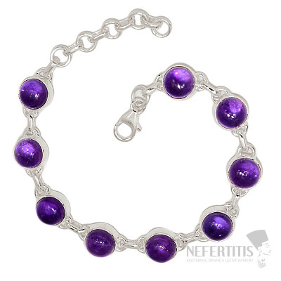 Amethyst bracelet silver Ag 925 B381
