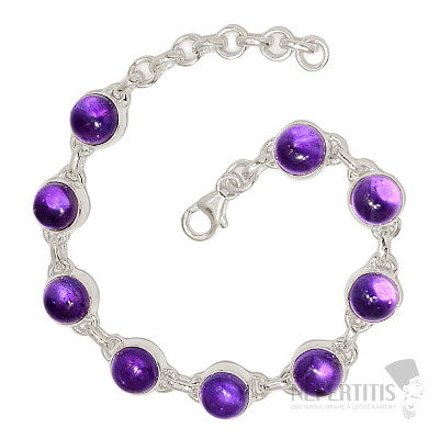 Amethyst bracelet silver Ag 925 B384