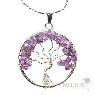 Amethyst pendant Tree of Life