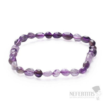 Amethyst-Armband aus Ovalen