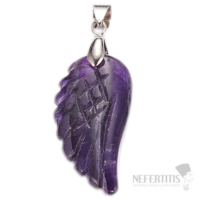 Amethyst Angel Wing pendant
