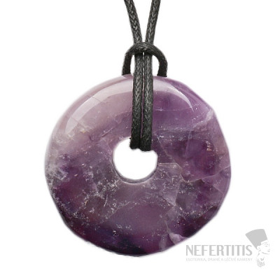 Amethyst donut with string