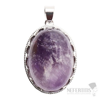 Amethyst pendant extra oval