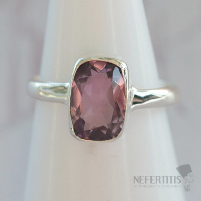 Amethyst cut ring silver Ag 925 46546