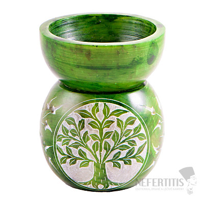 Tree of life green talc aroma lamp
