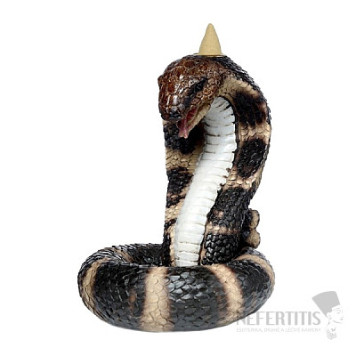 Stand for incense cones with flowing smoke Kobra