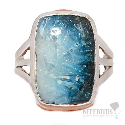 Glacierit-Ring, Silber Ag 925 R40