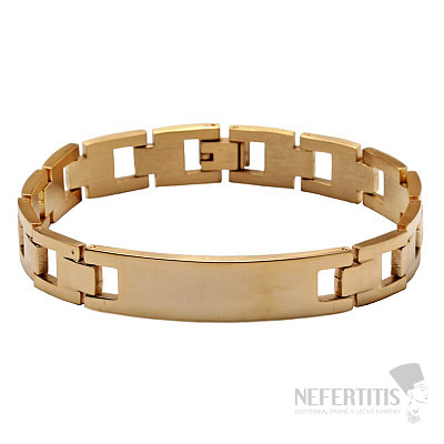 Bracelet Watch band style stainless steel gold color 21.5 cm