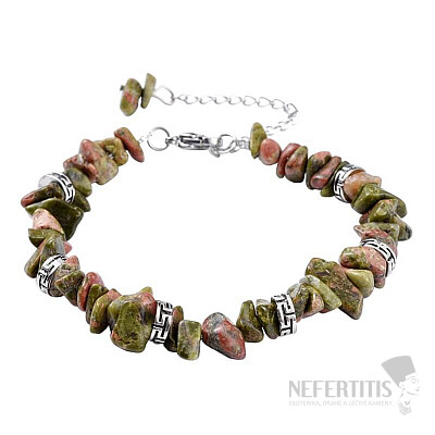 Unakit-Armband mit Perlen im tibetischen Stil