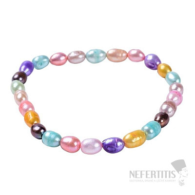 Cheerful bracelet made of colored beads