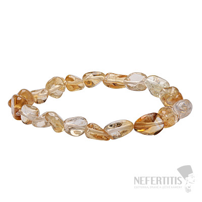 Citrine children's bracelet made of tumbled stones
