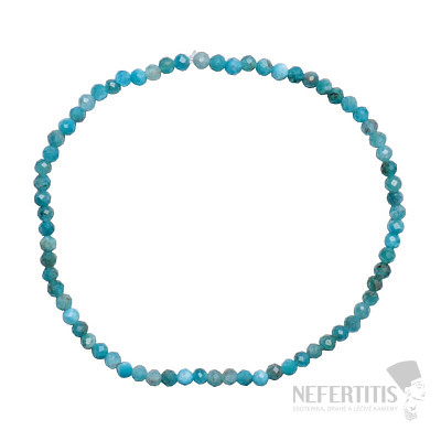 Apatite bracelet with cut beads 3 mm