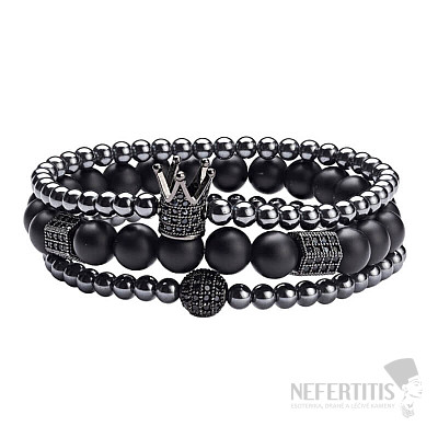 Sada tří módních náramků Black Queen