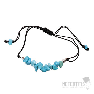 Howlit blaues Armband mit Kordelzug