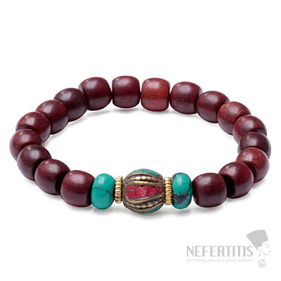 Sandal bracelet with tyrkenite