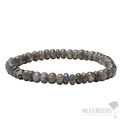 Labradorite rondelle bracelet A quality 6 mm