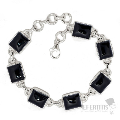 Onyx bracelet silver Ag 925 B400