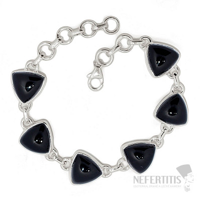 Onyx bracelet silver Ag 925 B404