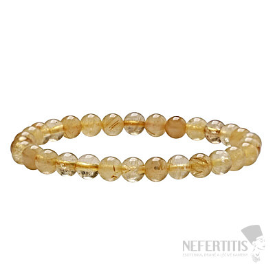 Sagenit náramok z korálikov 6 mm