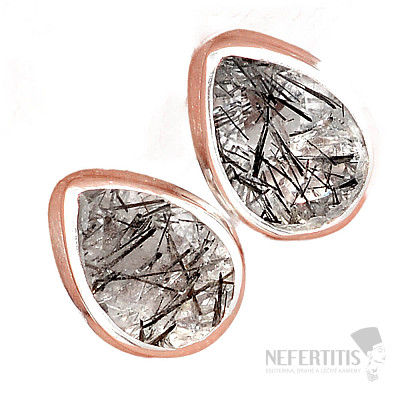 Turmalin-Ohrringe im Kristallschliff, aus Silber Ag 925 E93