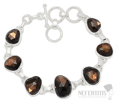 Zawadi gold sapphire bracelet silver Ag 925 B29