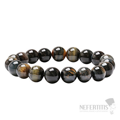 Hawk's eye bead bracelet 10 mm