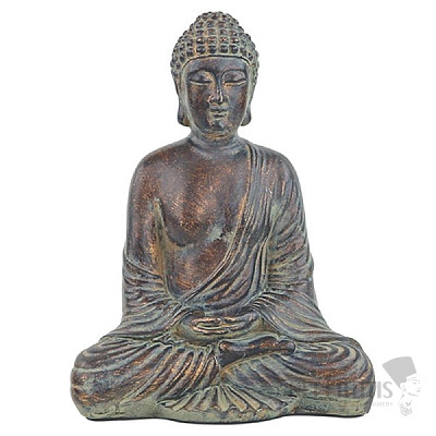 Sitzender Buddha im Antik-Look