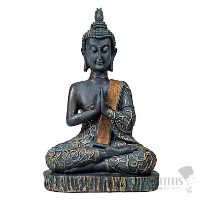 Buddha betet thailändische Statuette im Antik-Look