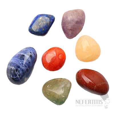 Chakra set of stones with a free keychain