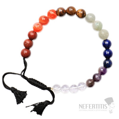 Chakra beaded bracelet Shamballa style