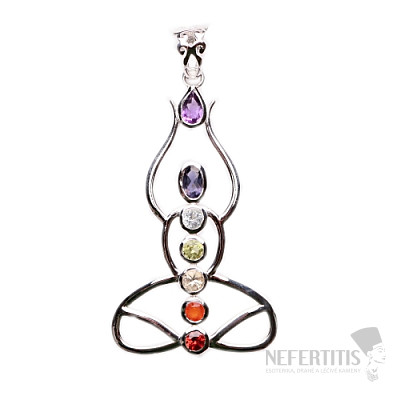 Chakra pendant Woman silver Ag 925