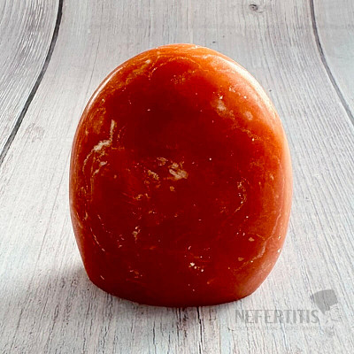 Calcite orange polished large freeform Madagascar 13